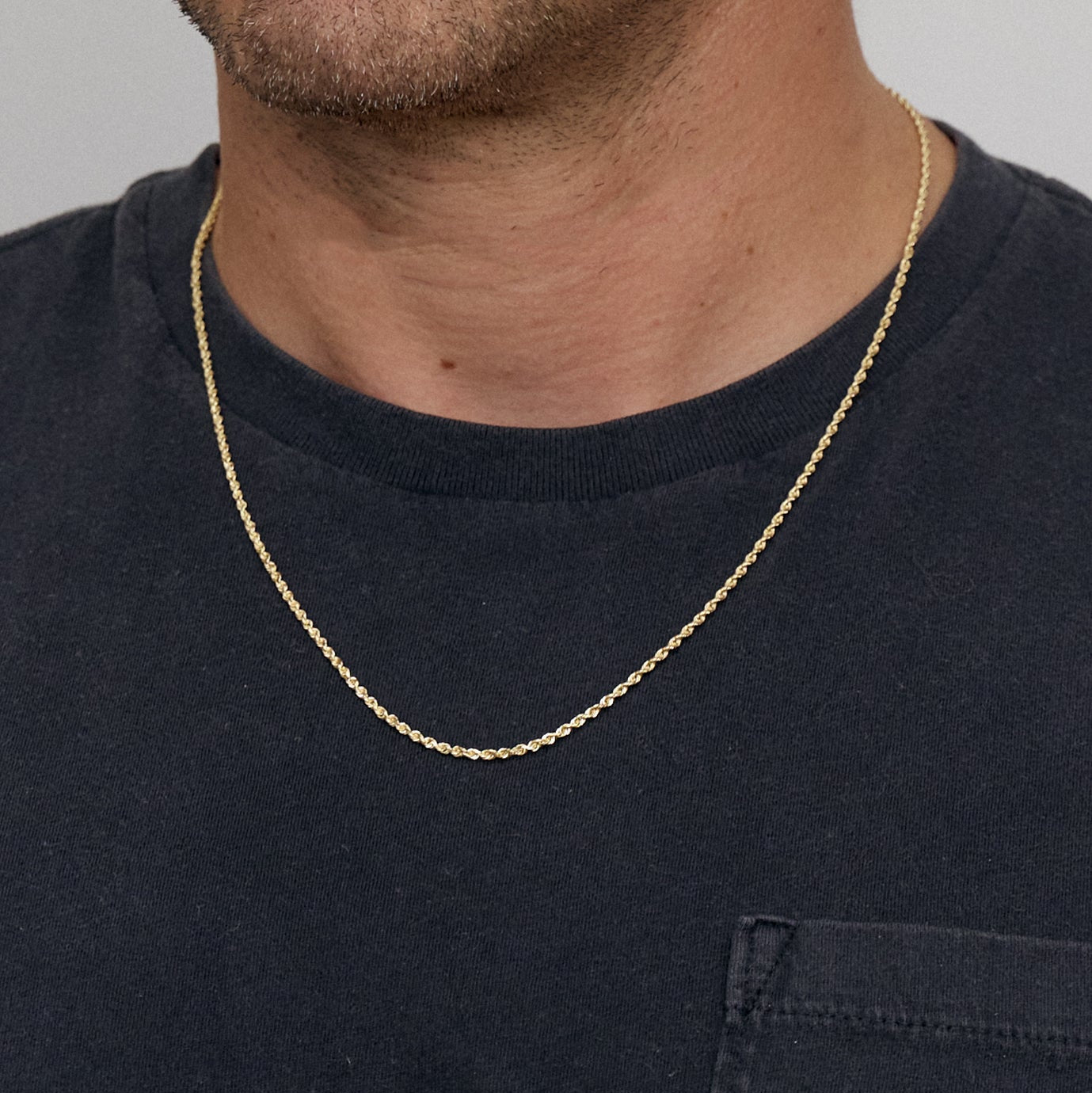 Dads Clarkson 14K Solid Yellow Rope Chain