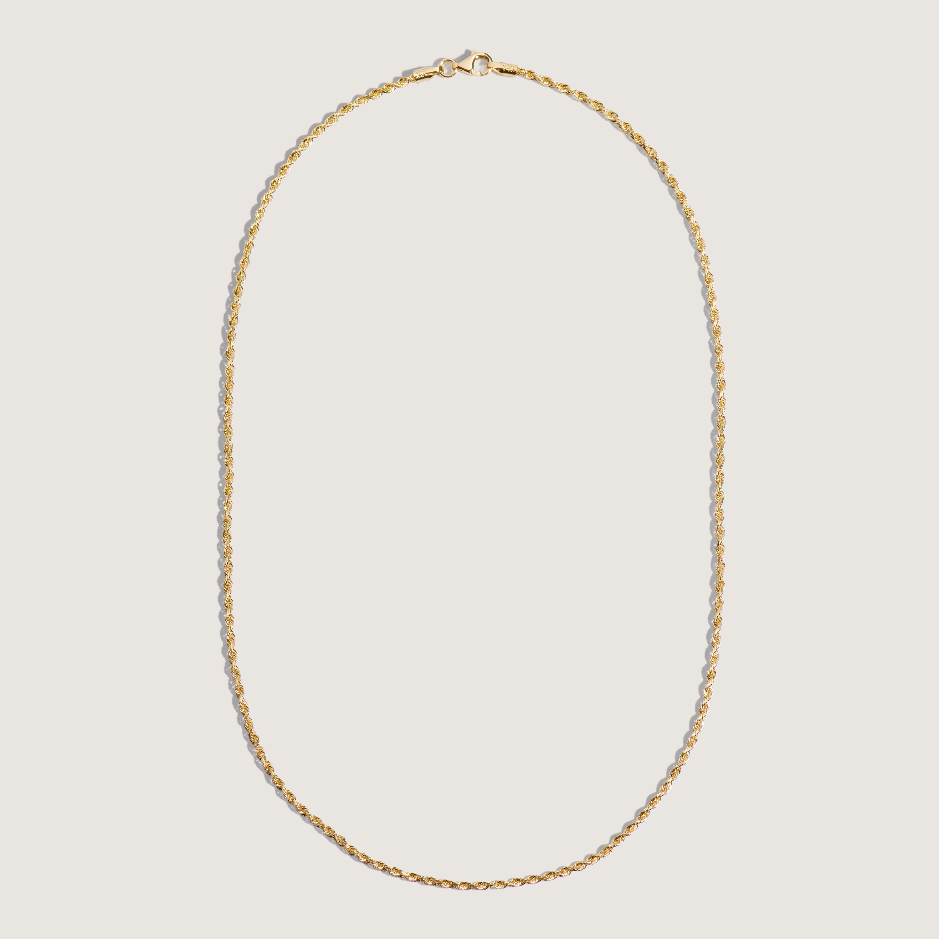 Boys Clarkson 14K Solid Yellow Rope Chain