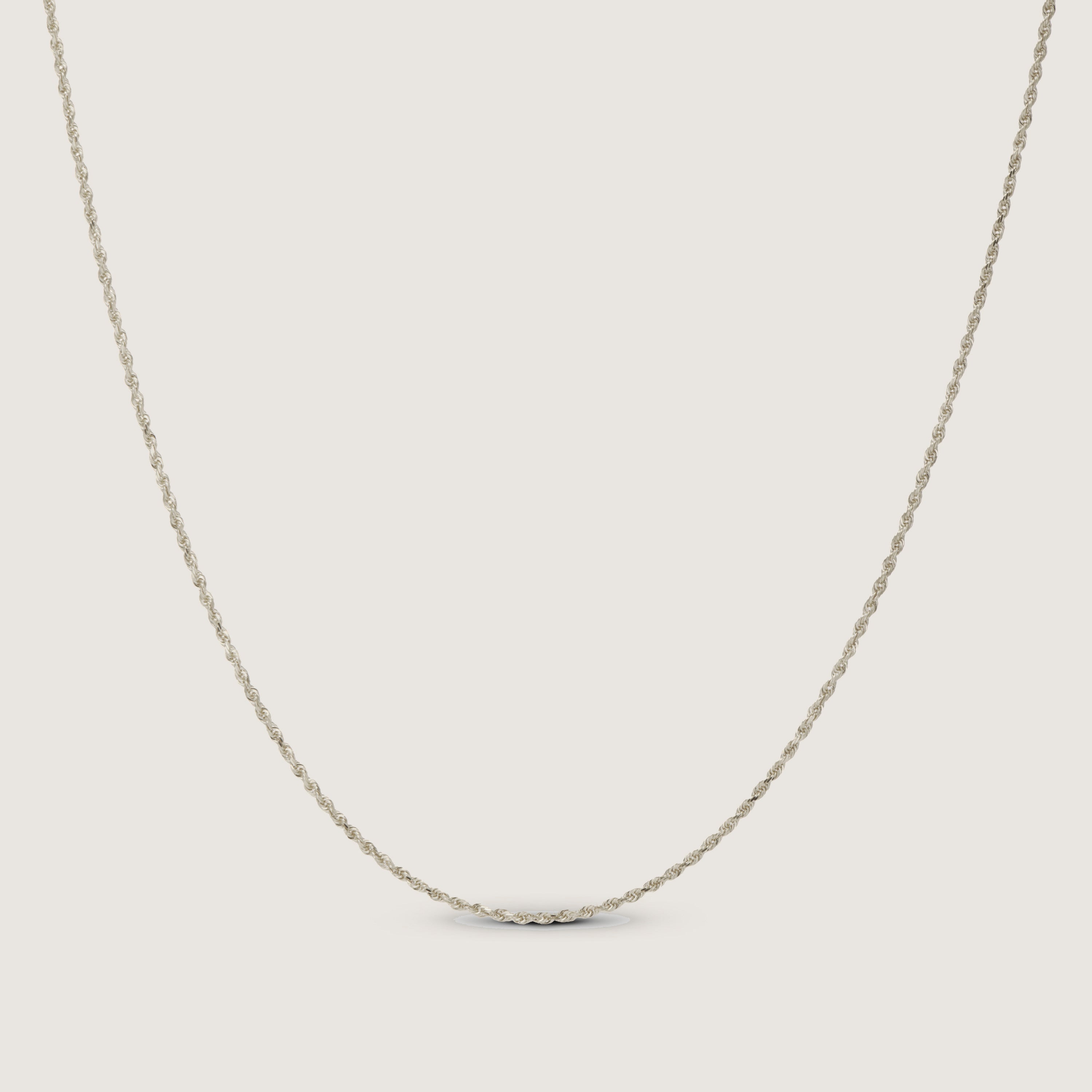 Boys Clarkson 14K Solid White Rope Chain