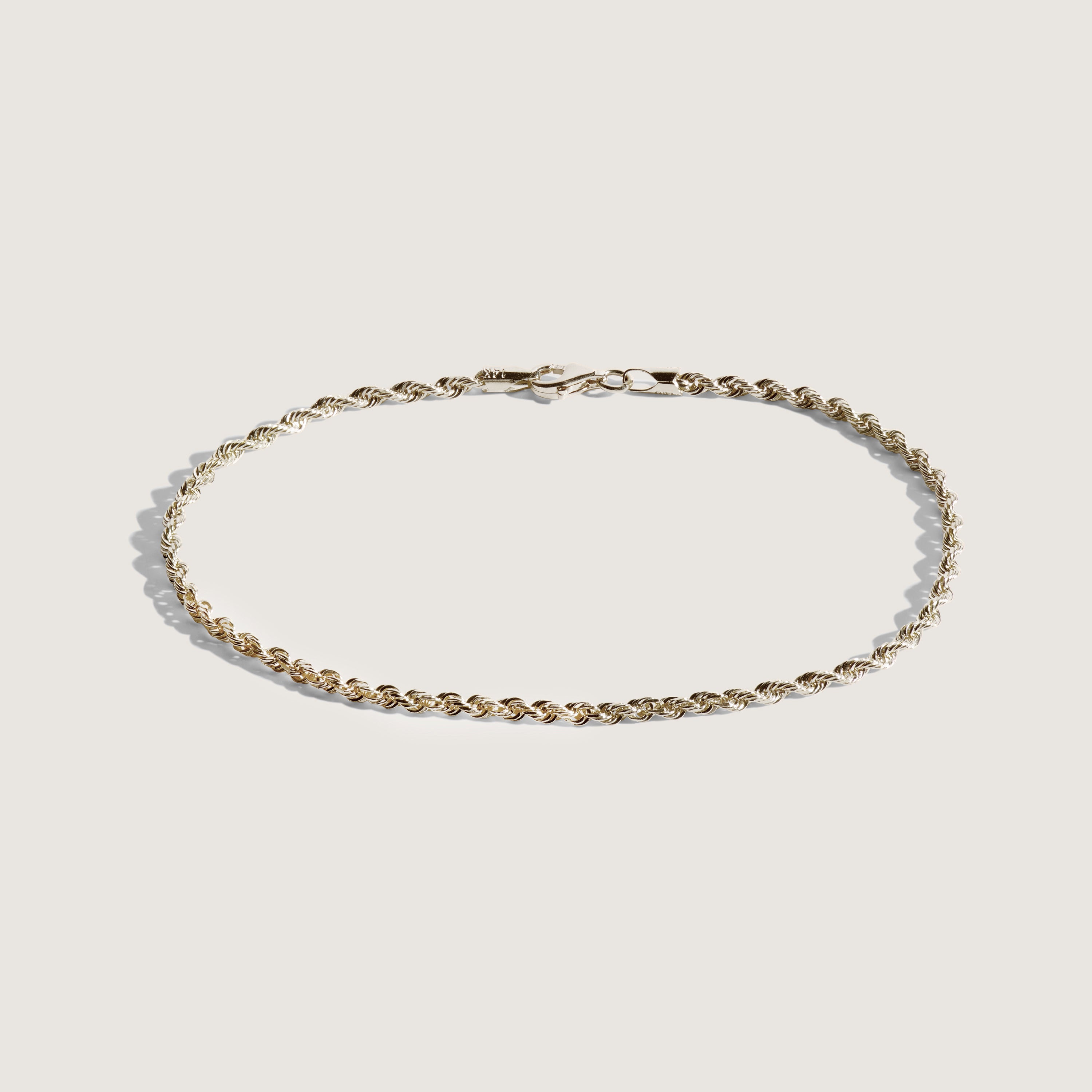 Boys Perry Sterling Silver Rope Link Bracelet