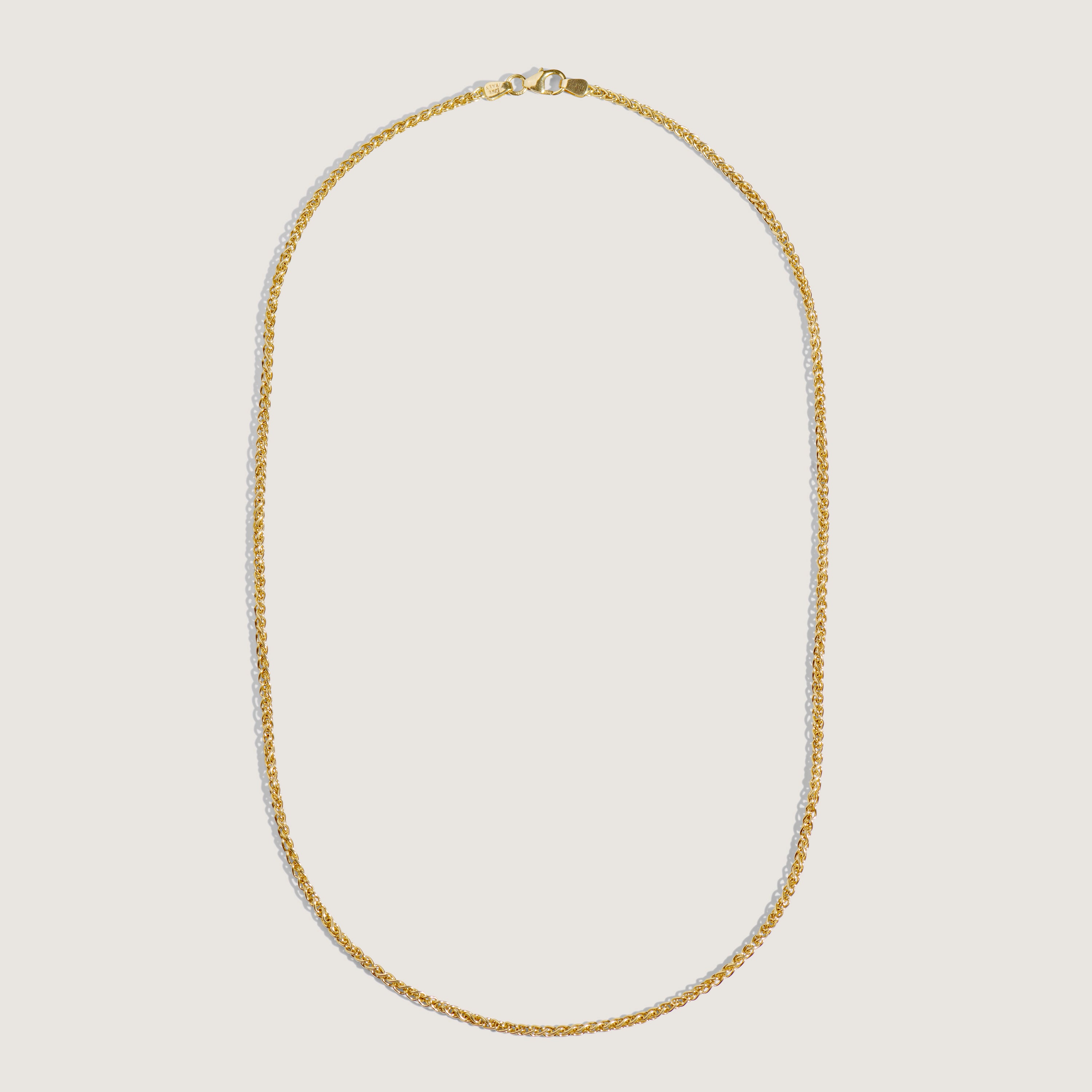 Boys Leroy 14K Solid Wheat Chain